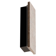 Orville Travertine Rectangular Outdoor Wall Light