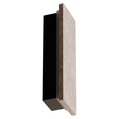 Orville Travertine Rectangular Outdoor Wall Light
