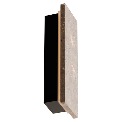 Orville Travertine Rectangular Outdoor Wall Light