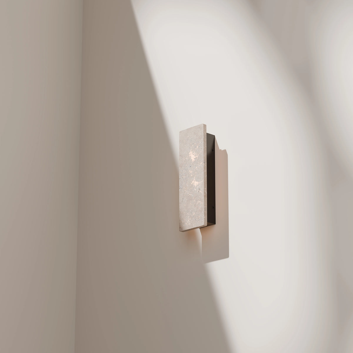 Orville Travertine Rectangular Outdoor Wall Light
