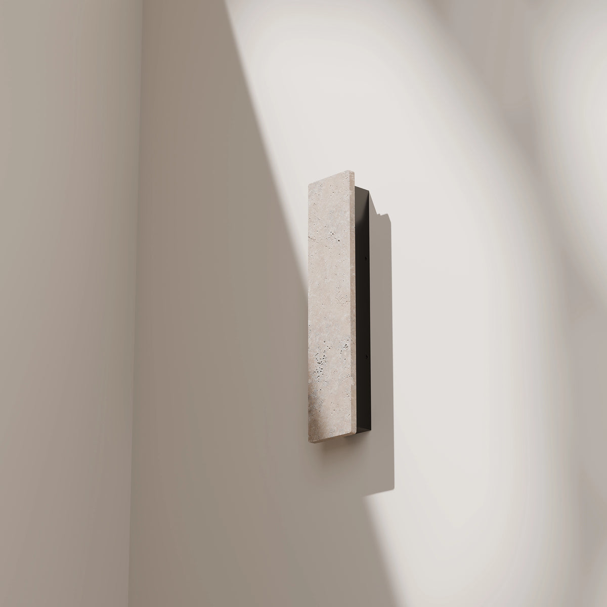 Orville Travertine Rectangular Outdoor Wall Light