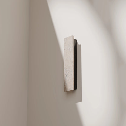 Orville Travertine Rectangular Outdoor Wall Light