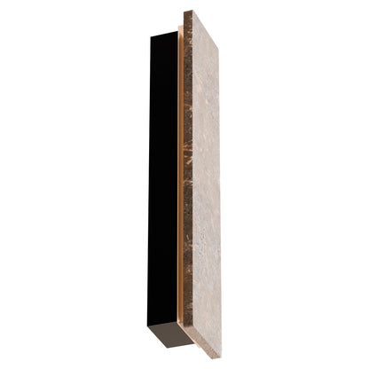 Orville Travertine Rectangular Outdoor Wall Light