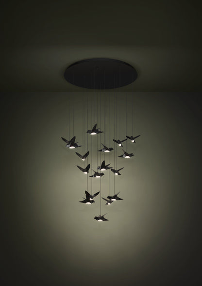Paratebueno 17LT Round LED Pendant Black