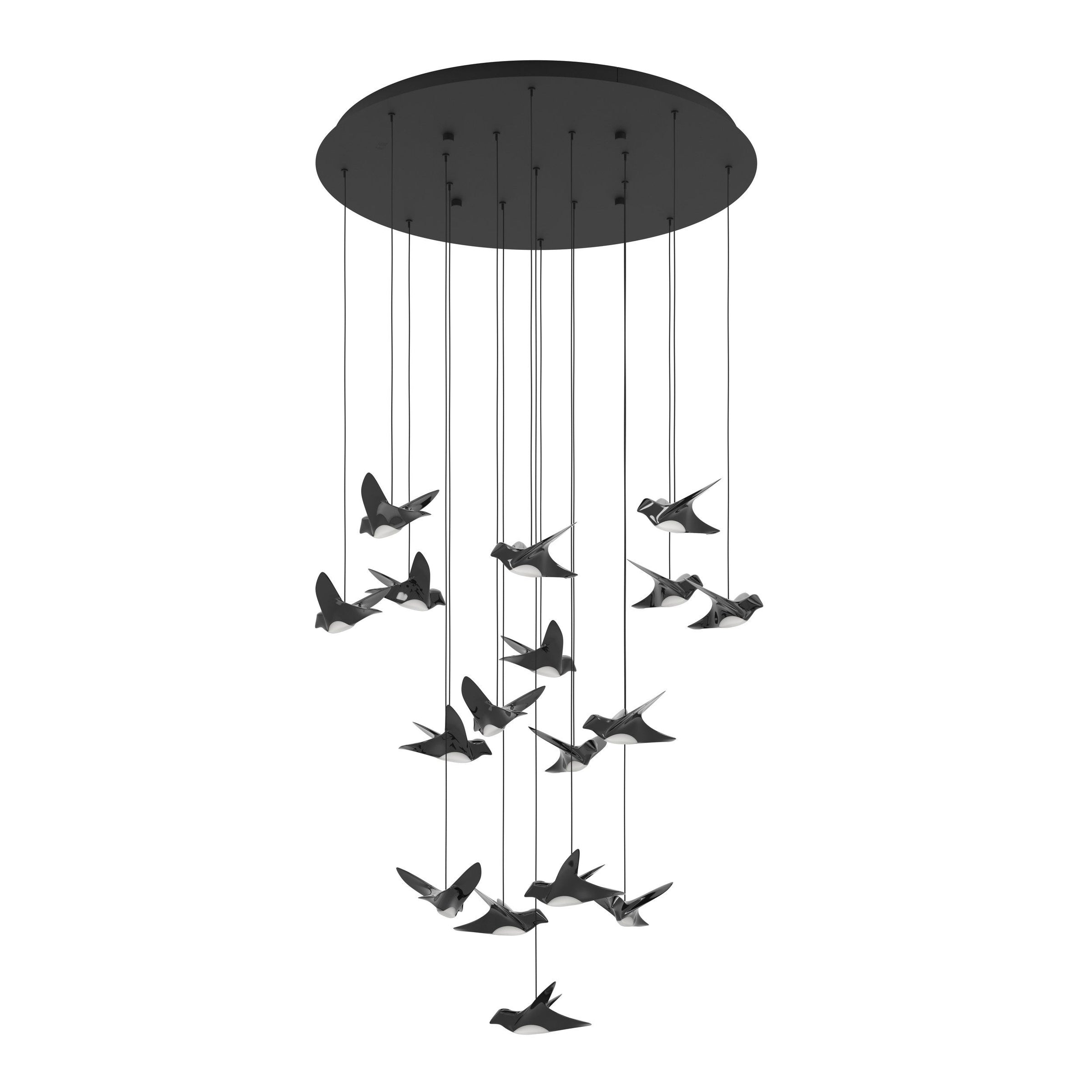 Paratebueno 17LT Round LED Pendant Black