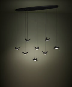 Paratebueno 8LT LED Pendant Black