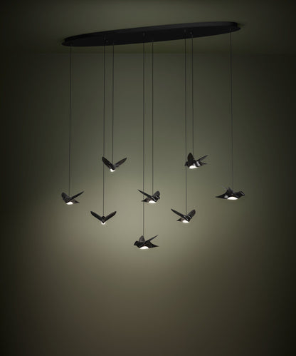 Paratebueno 8LT LED Pendant Black