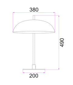 Paraguas Dome Table Lamp