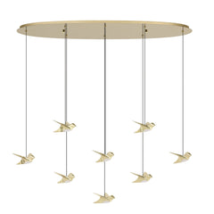 Paratebueno 2 8LT LED Pendant Brass