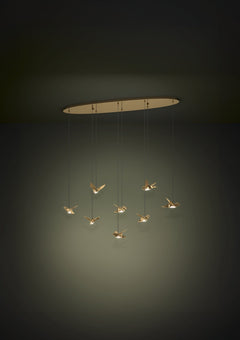 Paratebueno 2 8LT LED Pendant Brass