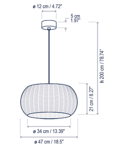 Perris 47 Exterior Pendant