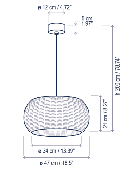 Perris 47 Exterior Pendant