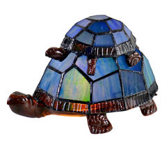 Piggyback Leadlight Turtle Lamp