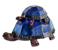 Piggyback Leadlight Turtle Lamp