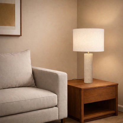 Polano Travertine Table Lamp