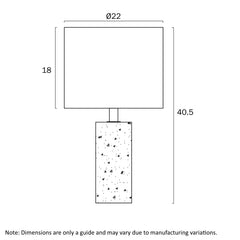 Polano Travertine Table Lamp