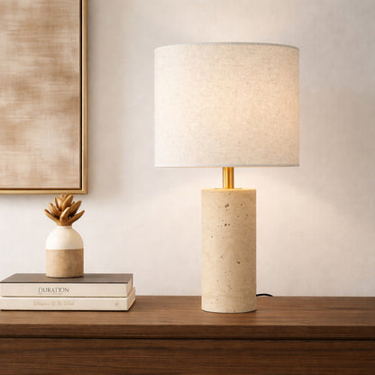 Polano Travertine Table Lamp