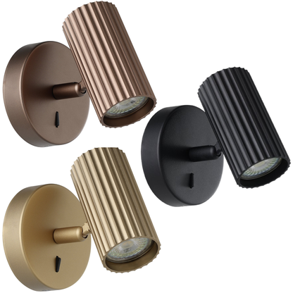Portillo Ribbed Adjustable Wall Light