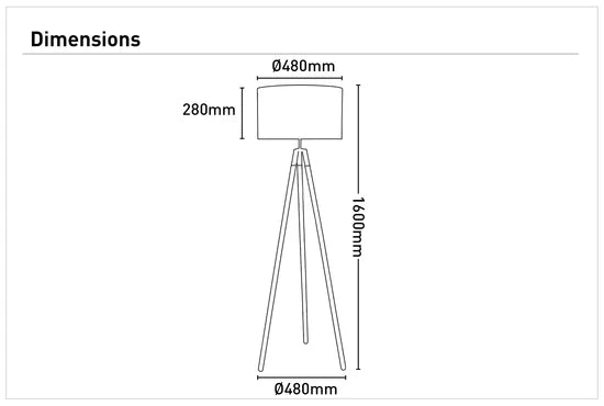 Prince Tripod Floor Lamp
