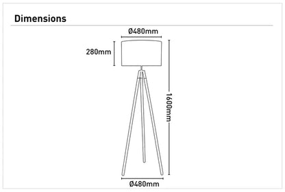 Prince Tripod Floor Lamp