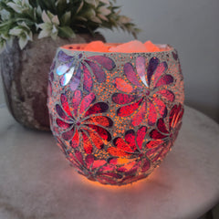 Mosaic Vase Salt Lamps