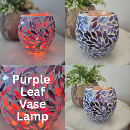 Mosaic Vase Salt Lamps