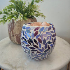 Mosaic Vase Salt Lamps