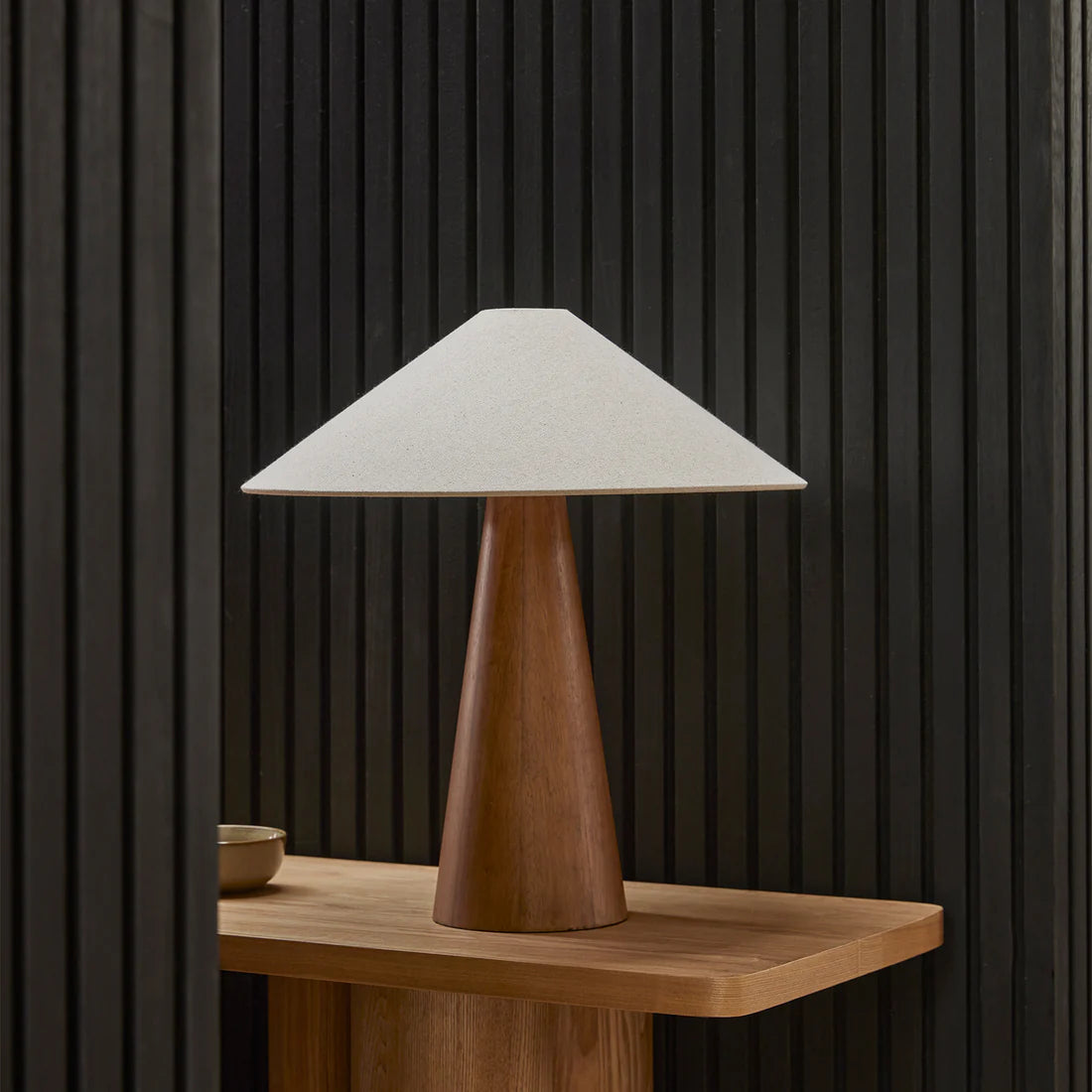 Pyra Walnut Table Lamp