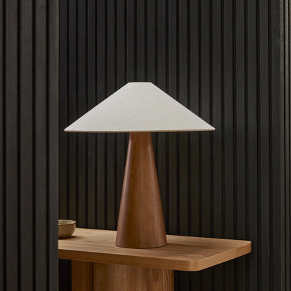 Pyra Walnut Table Lamp