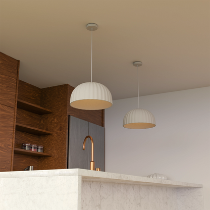Rachis Fluted Dome Pendant
