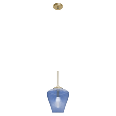 Ribbon Fluted Glass 230mm Pendant Light
