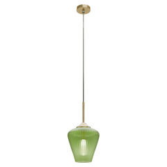 Ribbon Fluted Glass 230mm Pendant Light