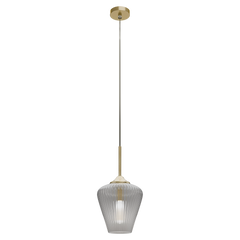 Ribbon Fluted Glass 230mm Pendant Light