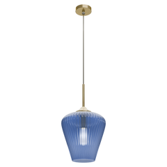 Ribbon Fluted Glass 280mm Pendant Light