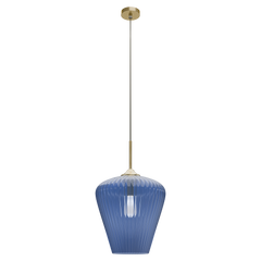 Ribbon Fluted Glass 360mm Pendant Light