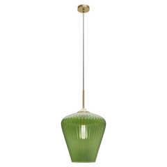 Ribbon Fluted Glass 360mm Pendant Light