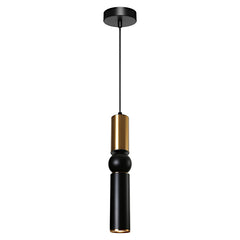 Rolo 1LT Pendant Black & Gold