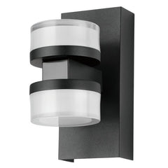 Romendo 2 2LT Vanity Wall Light Black