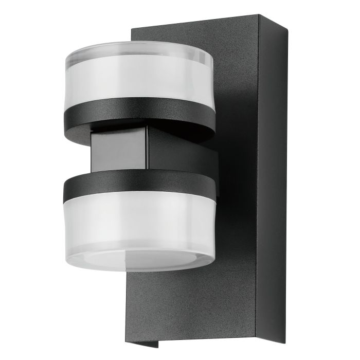 Romendo 2 2LT Vanity Wall Light Black