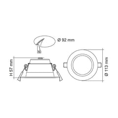 Premier 10w LED Downlight White