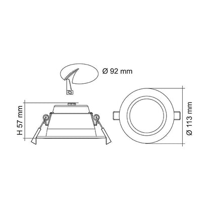 Premier 10w LED Downlight White