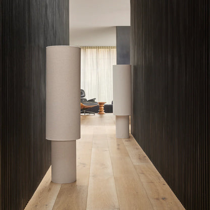 Sable Linen Floor Lamp