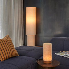Sable Linen Floor Lamp