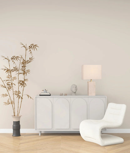 Sagitta Rectangle Beige Travertine Table Lamp
