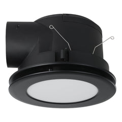 Samba Exhaust Fan Round Black with LED Light