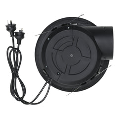 Samba Exhaust Fan Round Black with LED Light