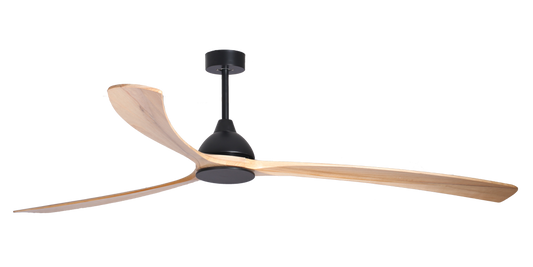Sanctuary 92" DC Ceiling Fan Black & Natural