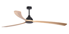 Sanctuary 86" DC Ceiling Fan Black & Natural