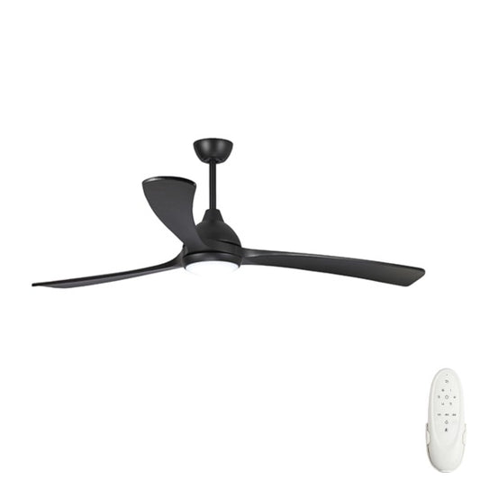 Sanctuary 70" DC Ceiling Fan with LED Light Black