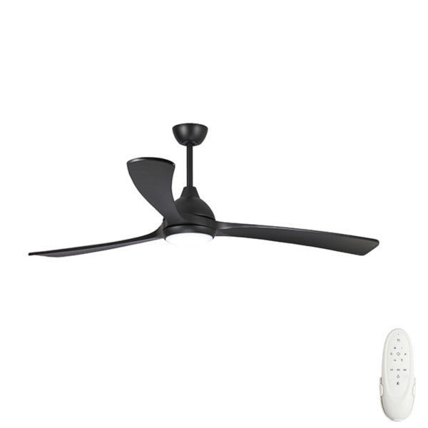 Sanctuary 86" DC Ceiling Fan with LED Light Black